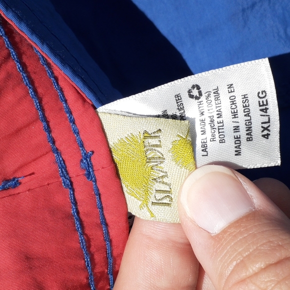 Islander Men's Swim Trunks, Size 4XL - Picture 3 of 8